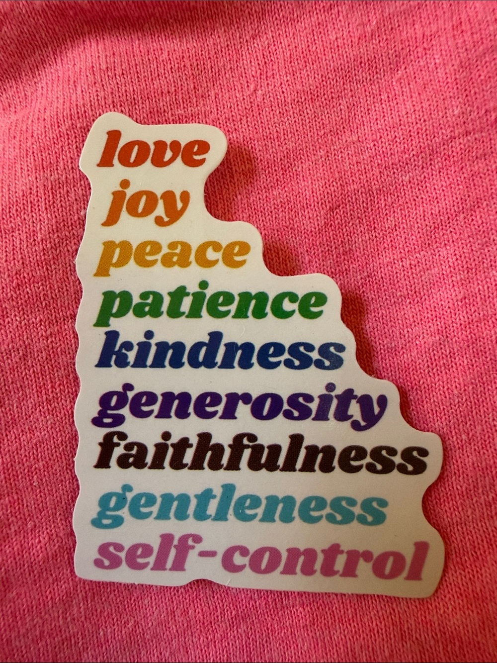 Vinyl Inspirational Words Rainbow Sticker